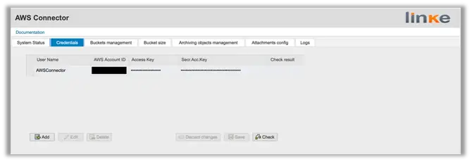 Enables linking archiving objects to a defined bucket