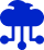 Icon for cloud service model including iaas, paas and saas