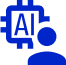 Icon to show advanced data analytics, artificial intelligence experience to deliver data analytics engineering and consulting services