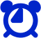 Icon for round the clock support by certified cloud experts of cloud msp